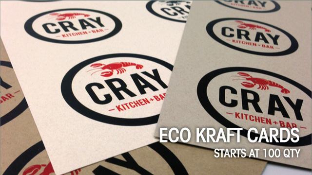 Eco Kraft Cards, NEW!