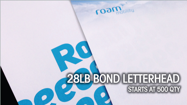 28lb Bond Letterhead