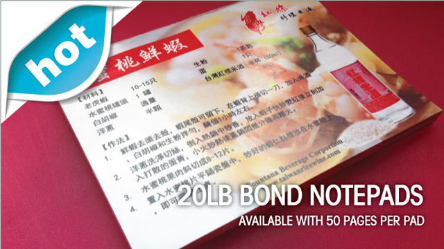 20lb Bond Notepads